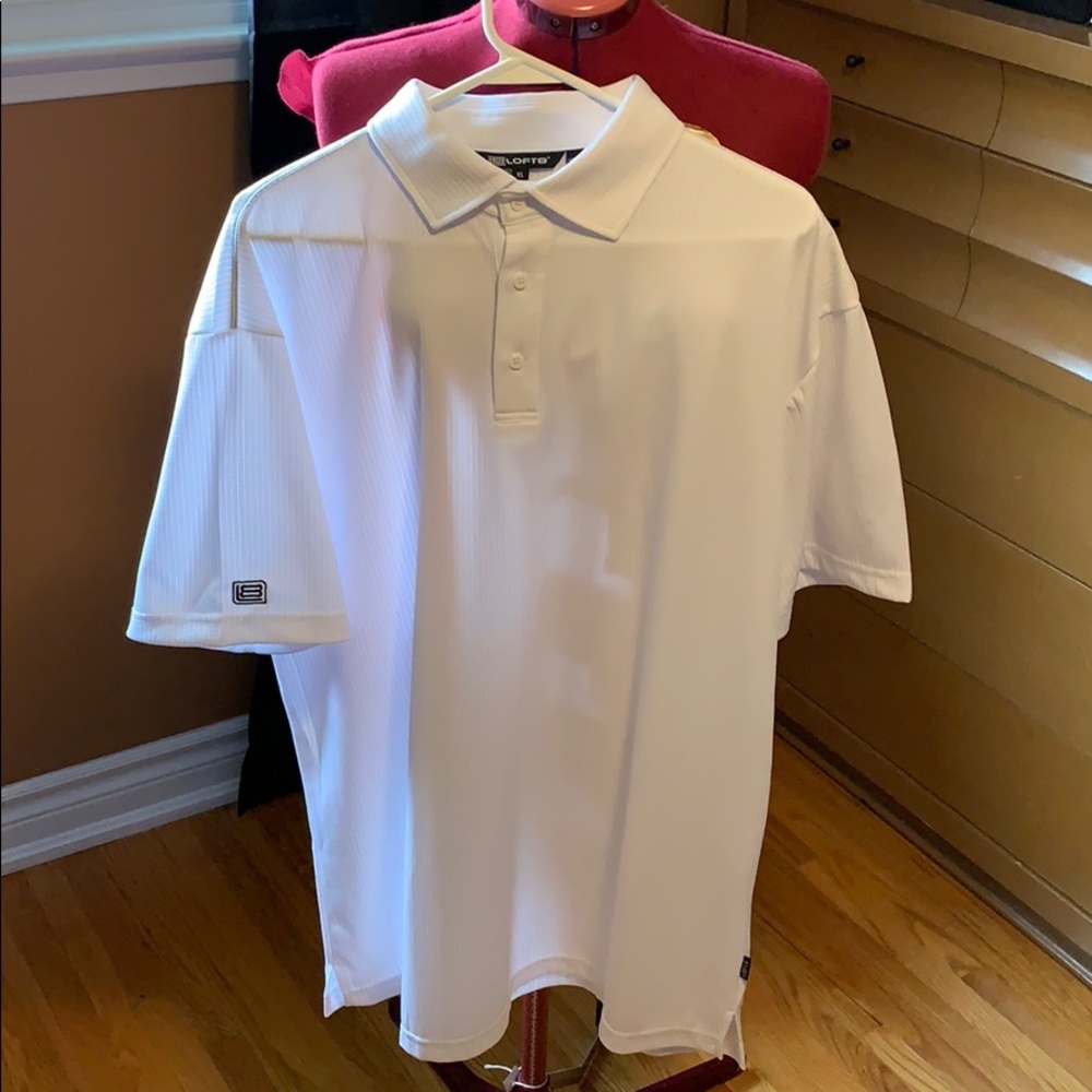 ** 3/$20 ** Loft8 white Golf Shirt. Size XL